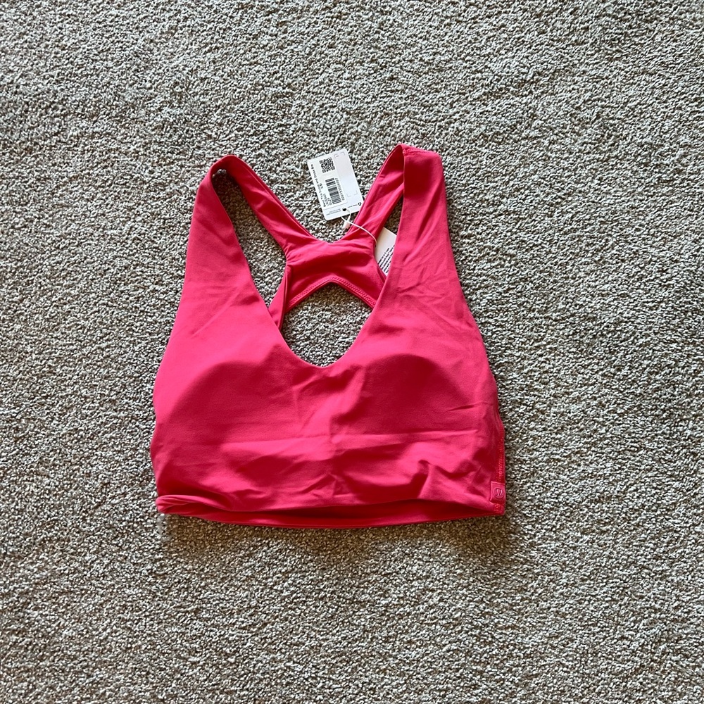 Lulu Lemon Bend This Front to Back Bra Scoop and cross Neck